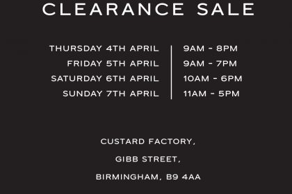 Reiss Clearance Sale at The Custard Factory!