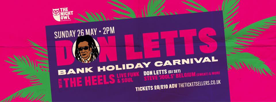 Don Letts returns to Brum for Bank Holiday Carnival | Grapevine Birmingham