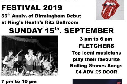 56th Anniversary of Rolling Stones Birmingham Debut to be celebrated 15th September