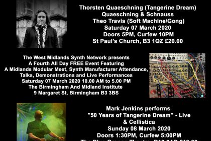 Tangerine Dream to play Birmingham – almost!!!