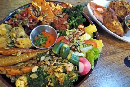 Rainbow food feasts at the Plough by Rhiannon Simpson
