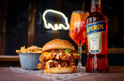 Birmingham Aperol Fans – You can now buy an Aperol Spritz burger