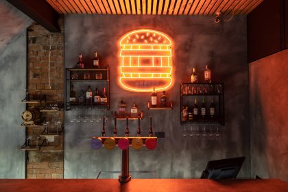 The Bun & Barrel, offering bone marrow-infused burgers and barrel-aged cocktails now open!