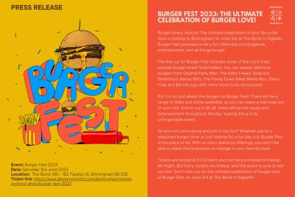 Burger Fest 2023 The Ultimate Celebration of Burger Love!