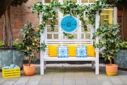 The Grand Hotel’s Garden Terrace summer oasis with Malfy Gin and tonic menu