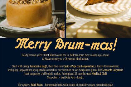 La Bellezza Festive Menus – Italian style Christmas & NYE Feasting