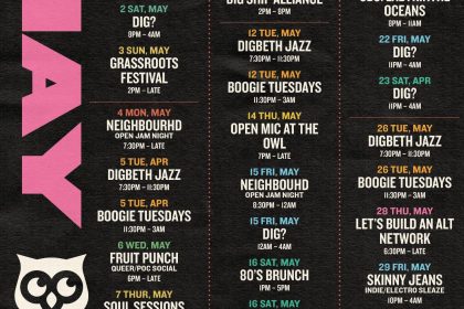 What’s on at The Night Owl Digbeth this May 2026!