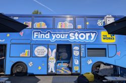 Over 200 children receive a free book at The Works ‘Find Your Story’ book bus visit to Birmingham